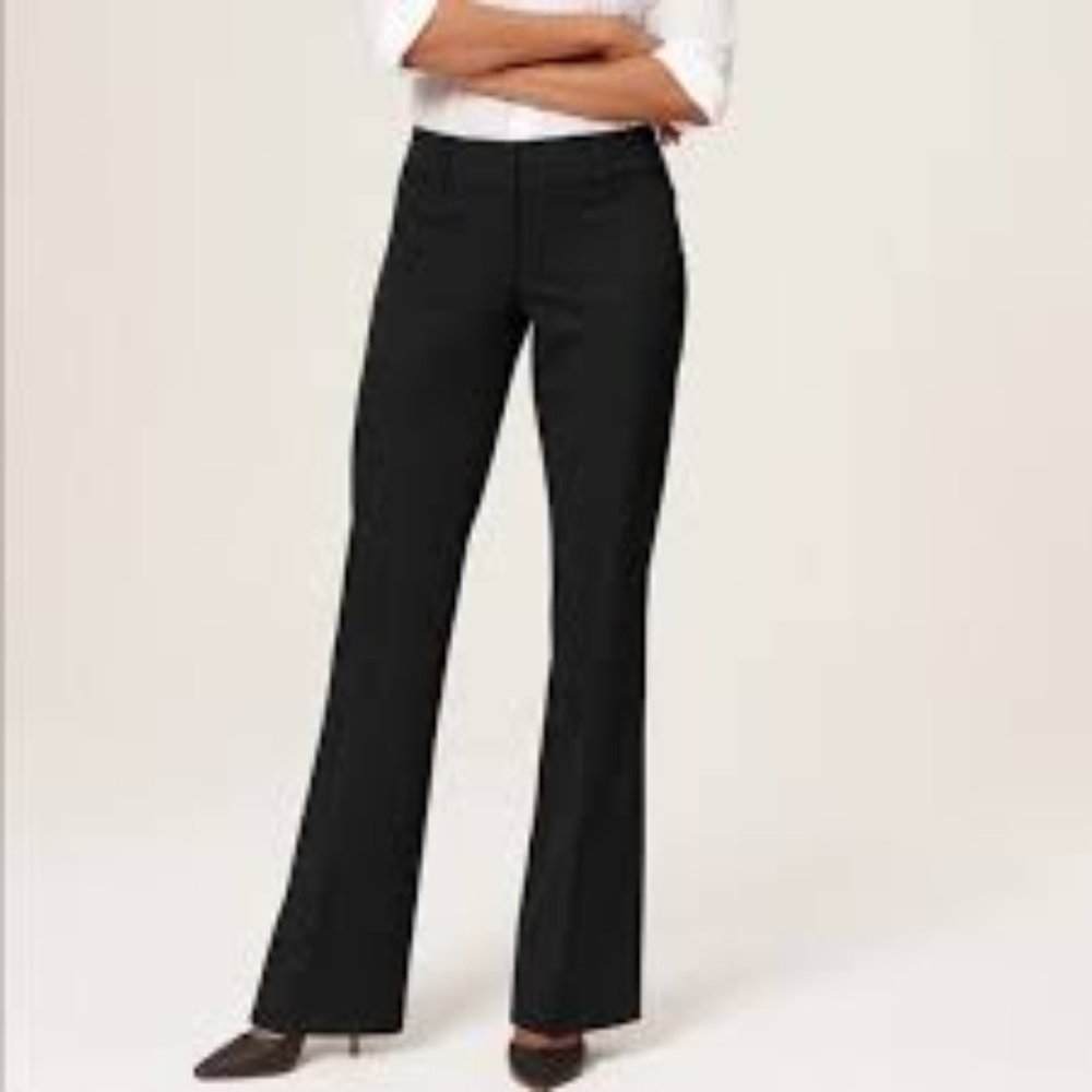 LOFT Black Julie Trouser Pant